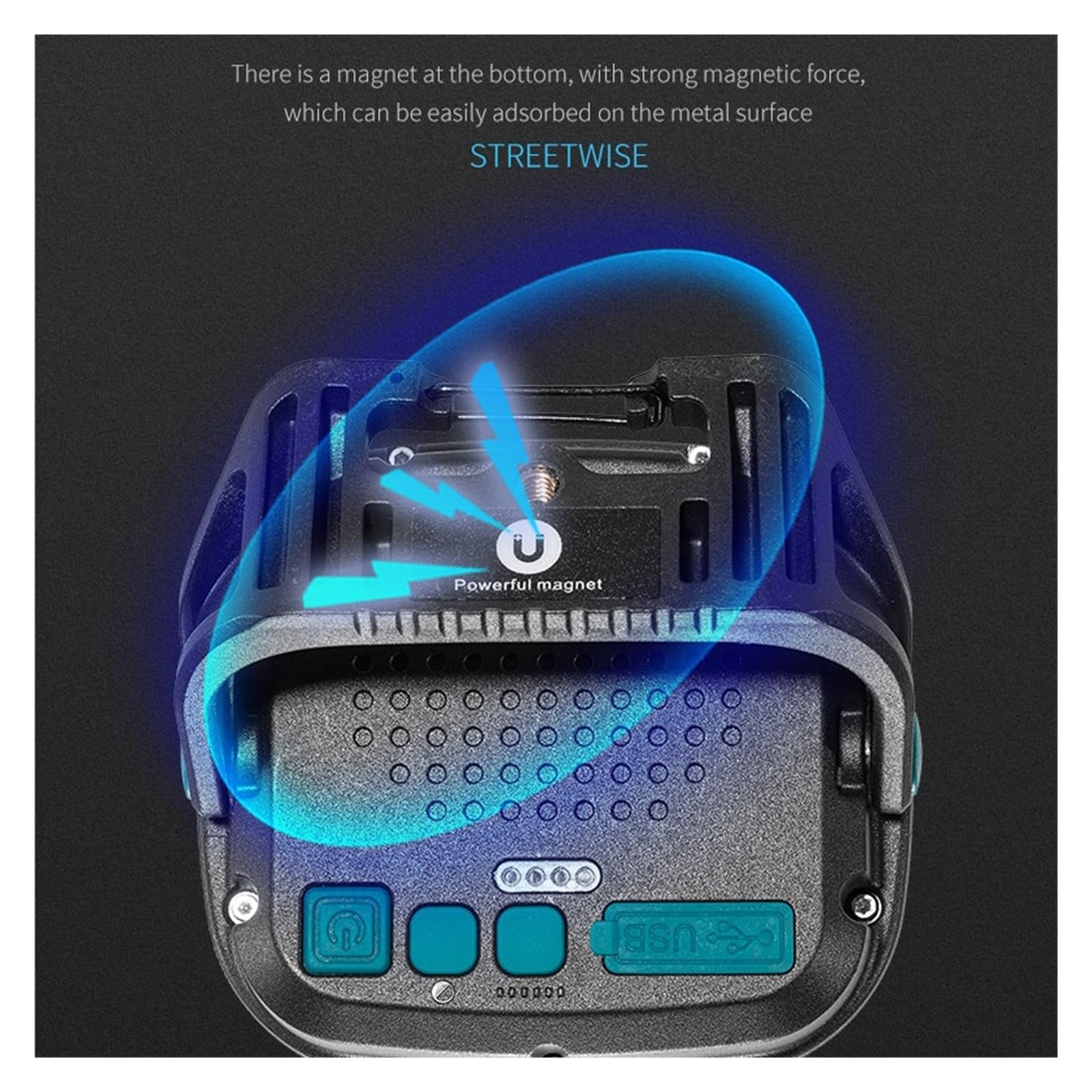 Linterna LED Portátil Con Luz Potente For Exteriores, Camping, Pesca, Emergencia, Lámpara De Trabajo Magnética Recargable Brillo Ultra Alto(W892-3)
