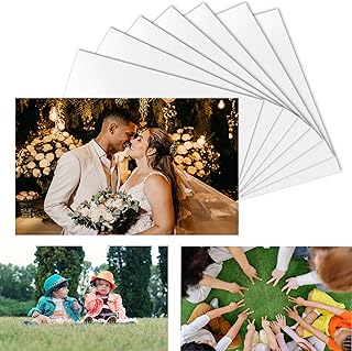 Ubramac 8 PCS Aluminum Sublimation Photo Blanks, Sublimation Blanks Aluminum Sheet, 0.4mm Thickness Aluminum Photo Sign Blank Metal Wall Photo Frame Blank for Sublimation Printing-8x10 Inch