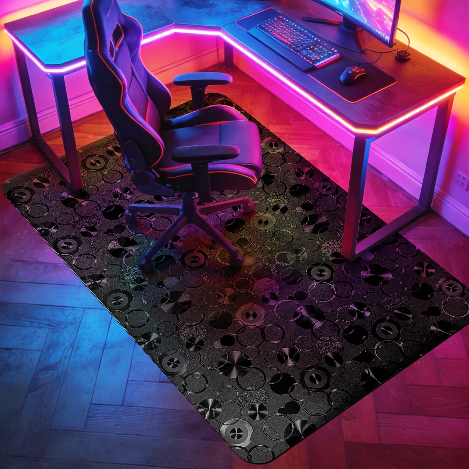 Vicwe Office Chair Mat for Hardwood Floor 36x55 Office Chair Mats Anti-Slip Computer Chair Mat for Gaming Rolling