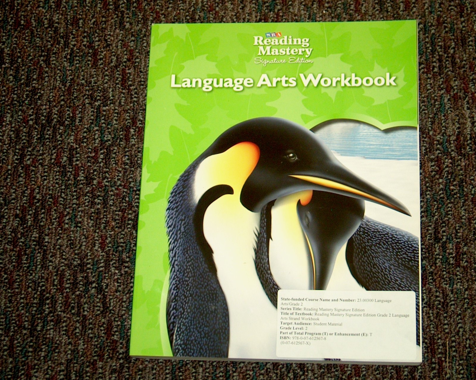 Reading Mastery: Language Arts Workbook, Grade 2
