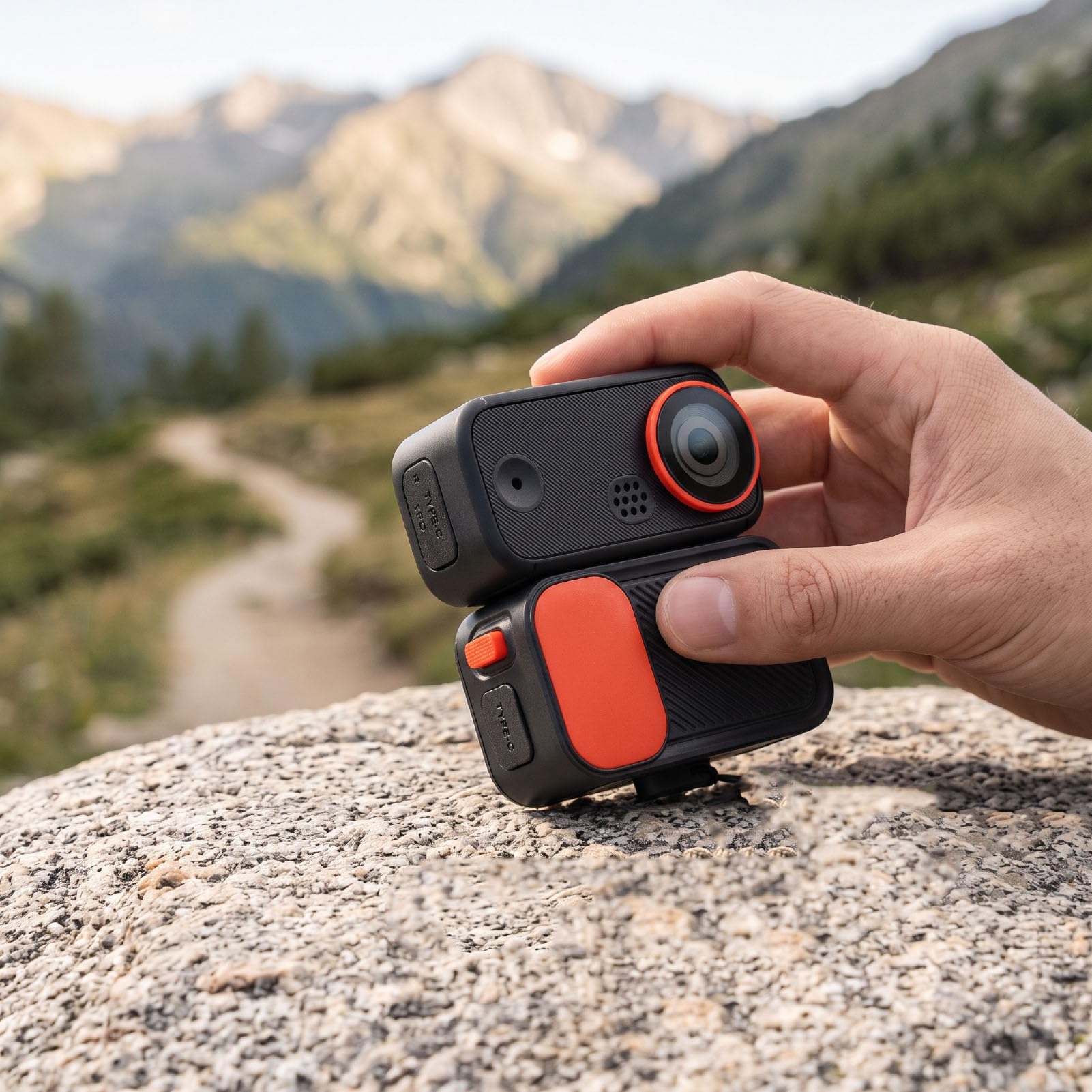 KIMISS Action Cam Magnetica, 2.7K HD con Obiettivo Grandangolare