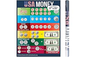Vibrant Money Poster: Educational Classroom or Home Learning Tool