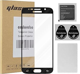Cadorabo Pel?ula Protectora para Samsung Galaxy S6 en Transparente con Negro - Pantalla de Vidrio Templado Cobertura Completa (Tempered) Compatible 3D con Dureza 9H Cadorabo Pel?ula Protectora para Samsung Galaxy S6 en Transparente con Negro - Pantalla de Vidrio Templado Cobertura Completa (Tempered) Compatible 3D con Dureza 9H