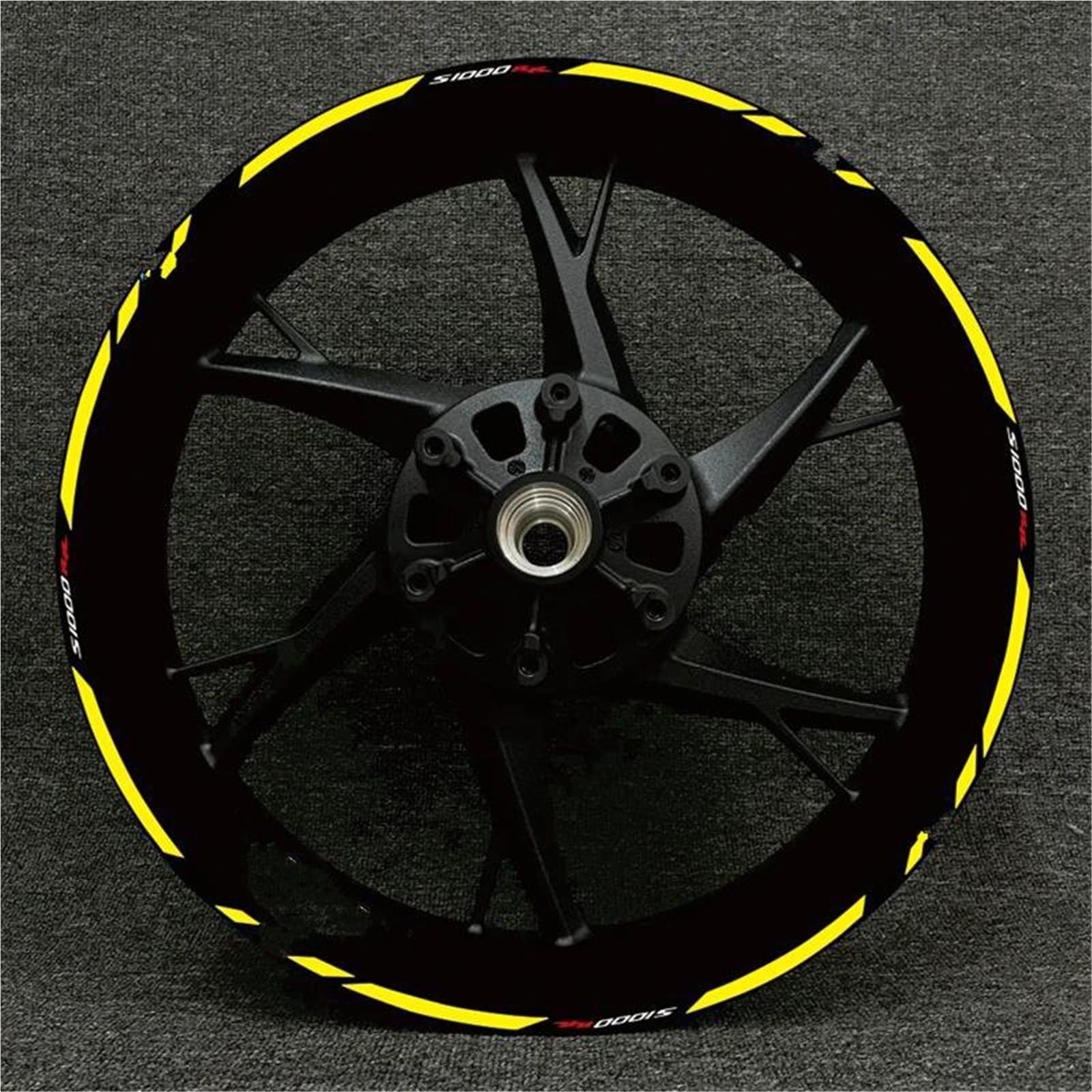 Motorcycle Racing Equipment Wheel Tire Rim Decoration Adhesive Reflective Decal Sticker for BMW S1000XR S1000R 1000RR Decorative(Color6)