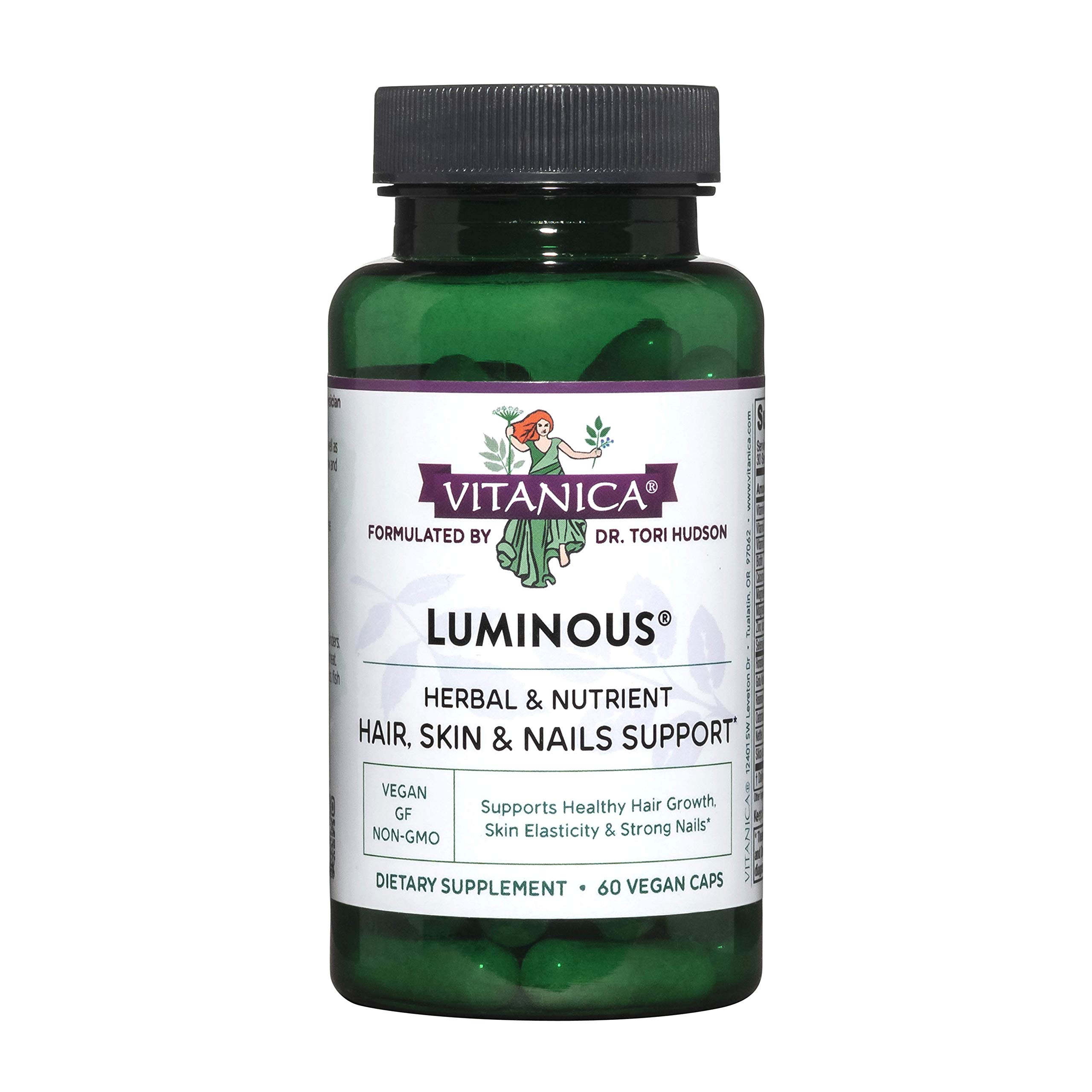 Luminous, Hair, Skin and Nail Support, Vegan, 60 Capsules