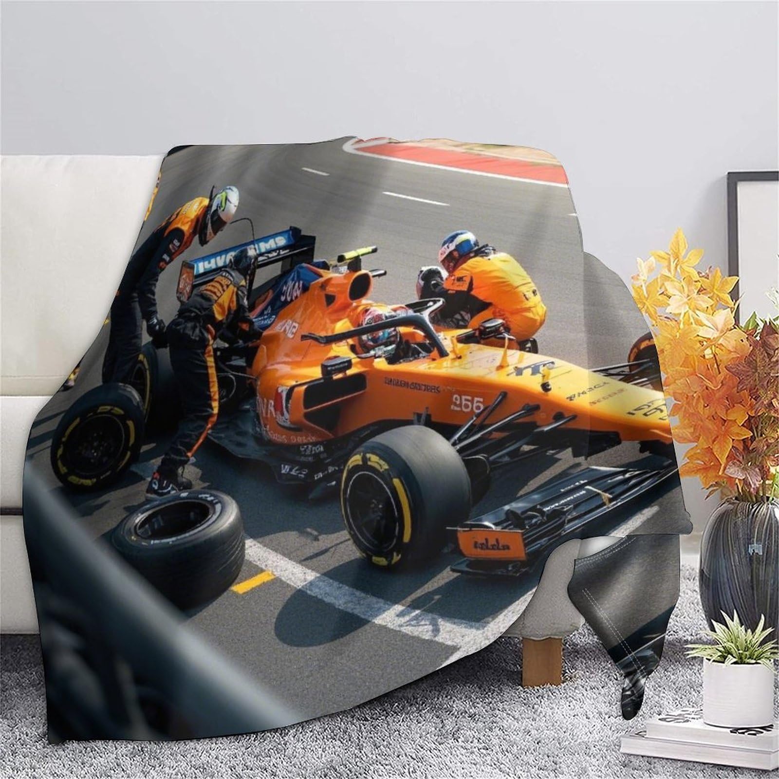 Ekstremalne dywany w stylu Formulaa Racing na sofy, miękkie i ciepłe dywany, odpowiednie na wszystkie pory roku do dekoracji wzoru pit stop 70x80 cali (180x200 cm)