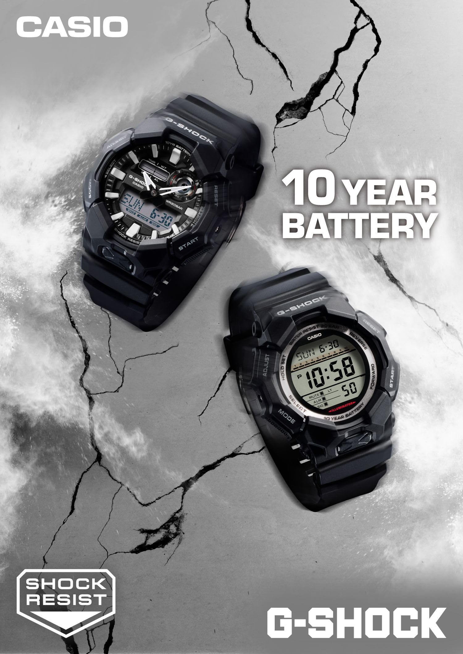 G-Shock Reloj Casio GD-010-1ER Classic Hombre