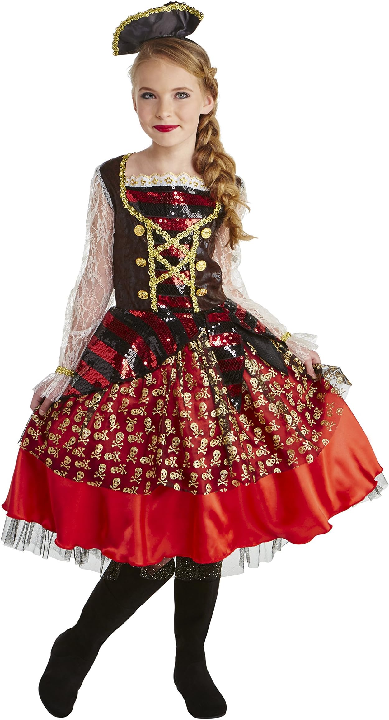 Happy Haunts On The Deck Pirate Costume, Small 4-6