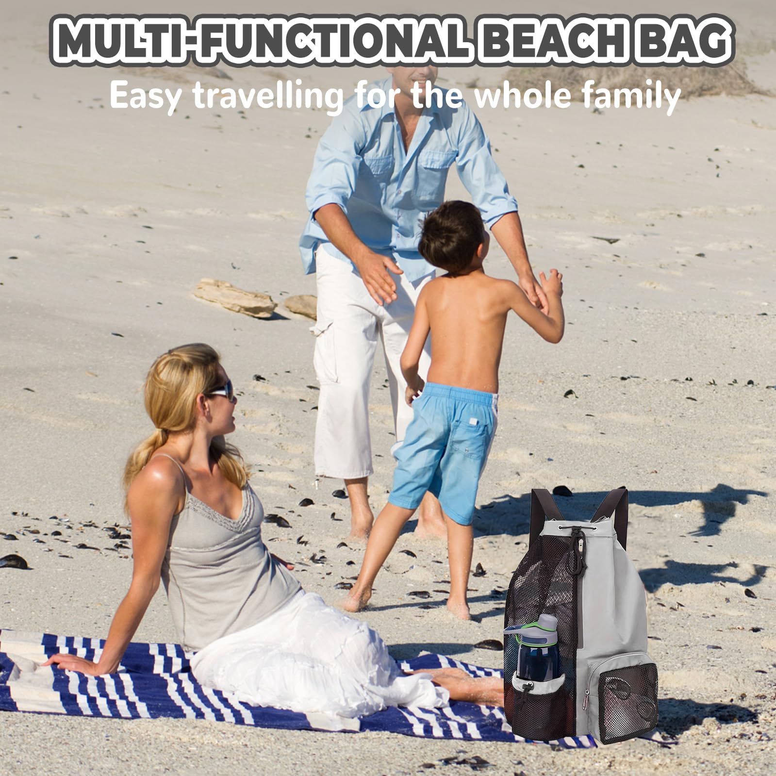 dellyy Mochila Natacion Impermeable Gran Capacidad Unisex Rosa