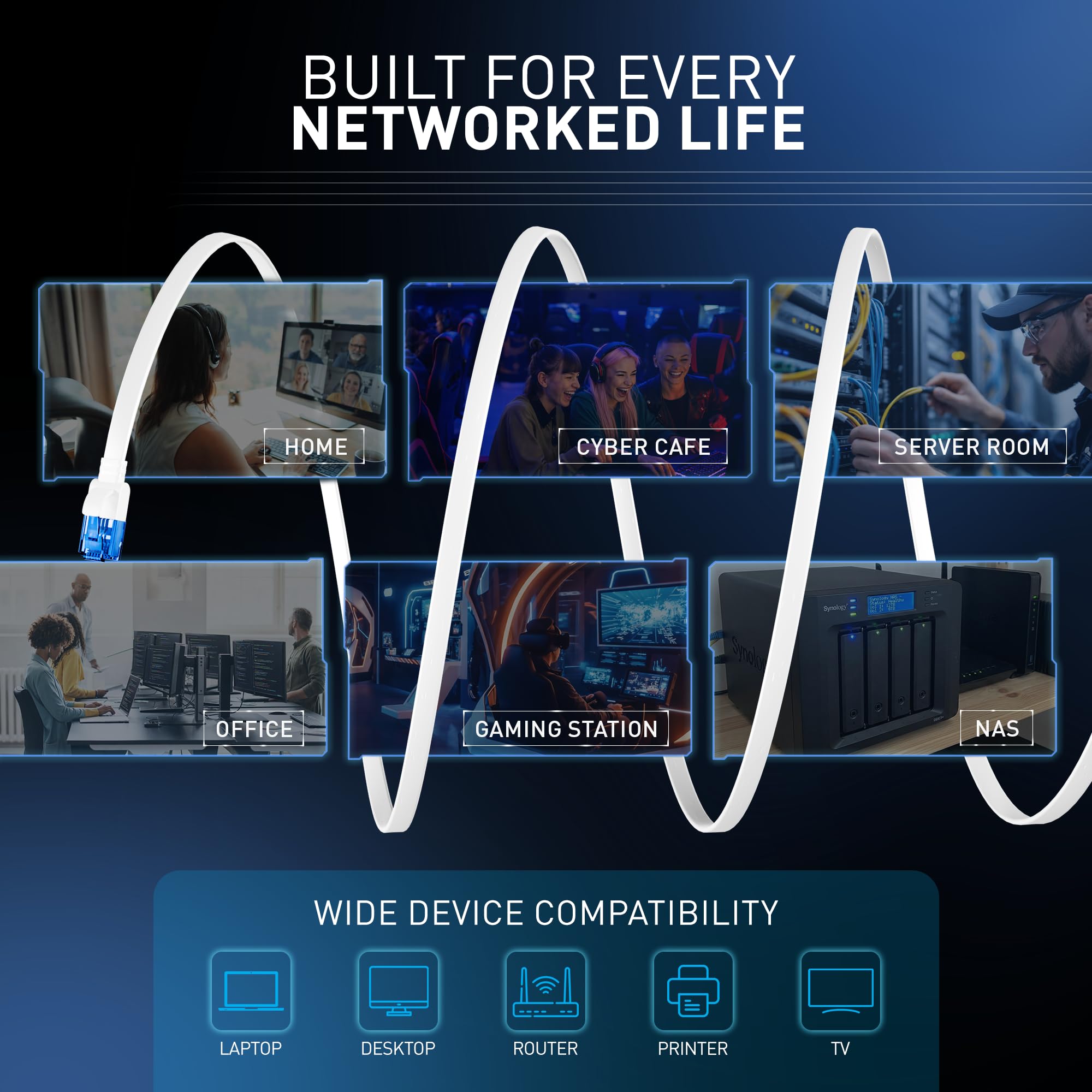 CABLET Cat 6 Ethernet Cable - 20 Meter -6