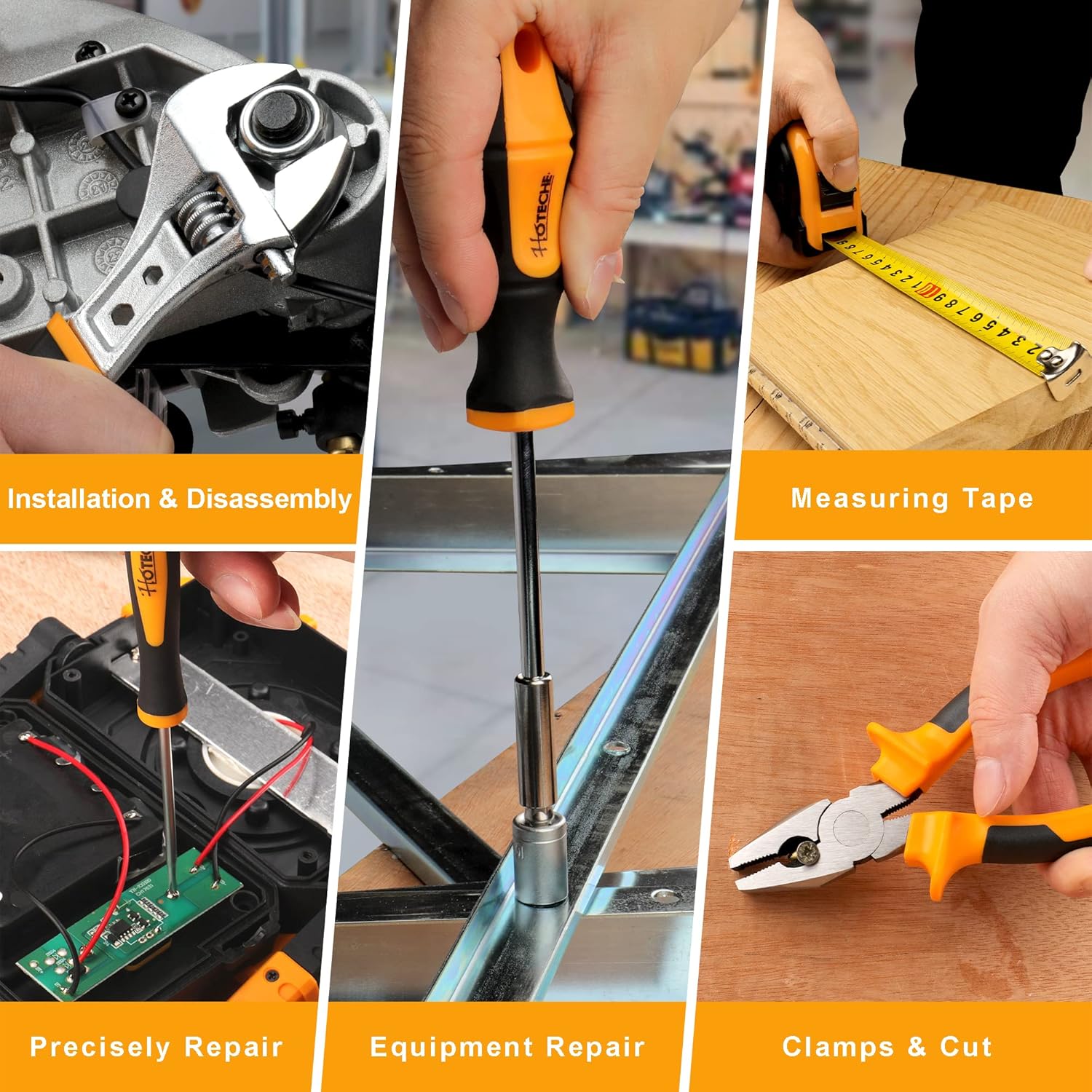 Hoteche Tools in Use Collage