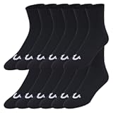 Mens Socks 12 Pack Mid Crew Socks for Men Premium Athletic&comma; Shoe Size 8-12