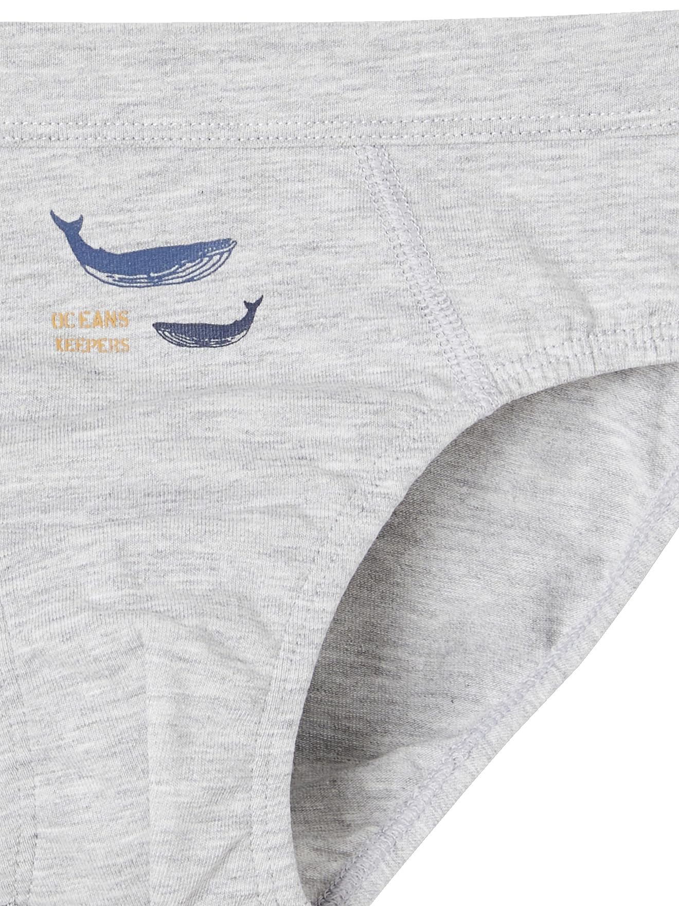 Vertbaudet 7er-Pack Jungen Slips mit Bio-Baumwolle, Wale