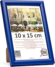 3-B Cadre de l'image MAUI - Marin Bleu - 10x15 cm - cadre photo en bois avec verre acrylique