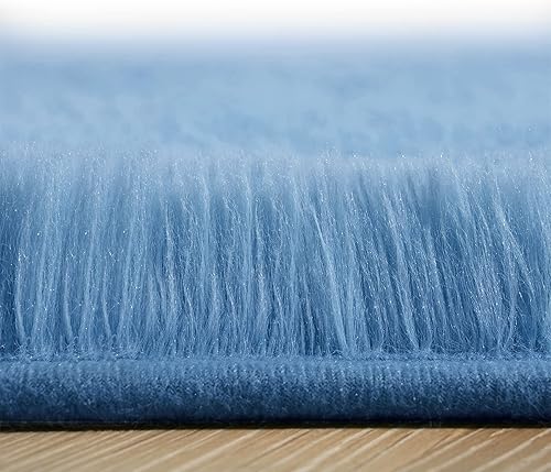 Miniatura 98 de Amearea Alfombra suave y esponjosa de alta calidad, moderna, 5 x 7 pies, alfombras de felpa mullida para sala de estar, dormitorio, habitación
