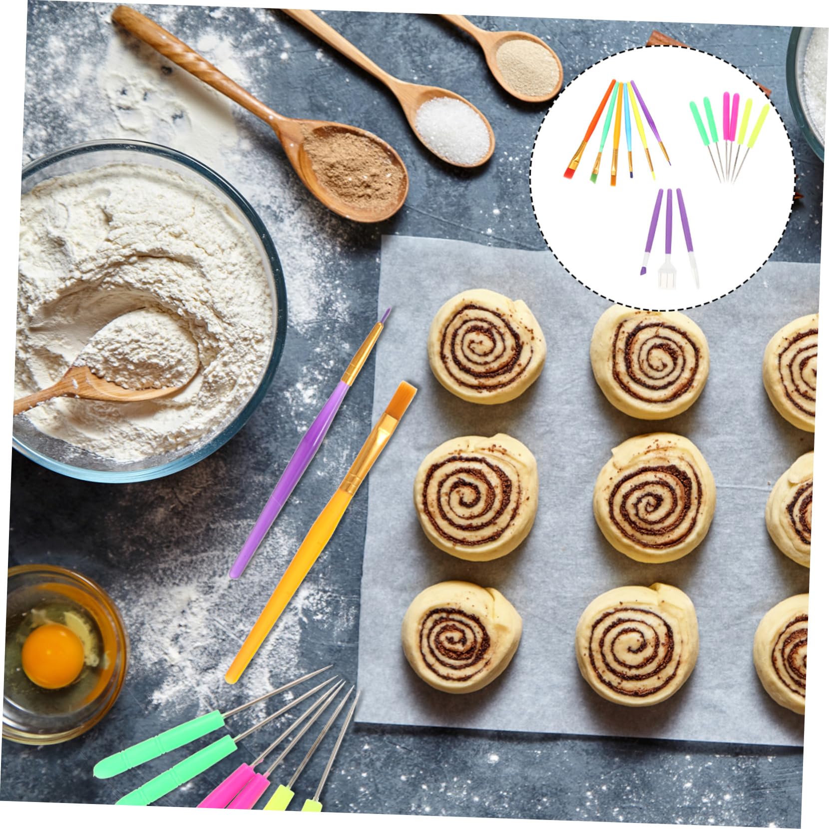 Cabilock 3 Juegos Bolígrafo para tallar Fondant Fabricante chispas para Decorar Pasteles Equipo Utensilios reposteria Toppers para Tartas Pluma de Grabado para Hornear raspador de Torta