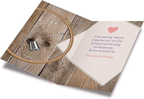 Miniatura 2 de Prime Greetings Tarjeta de feliz cumpleaños para hija, hecha en Estados Unidos, ecológica, tarjeta gruesa con sobre de alta calidad de 5 x 7.75