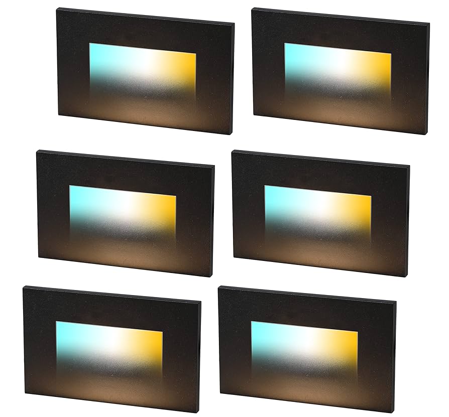 CLOUDY BAY Dimmable Upgraded 3 Color 120V LED Indoor Outdoor