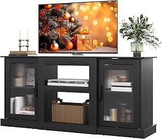 WLIVE Farmhouse TV Stand for 65 inch TV, 58