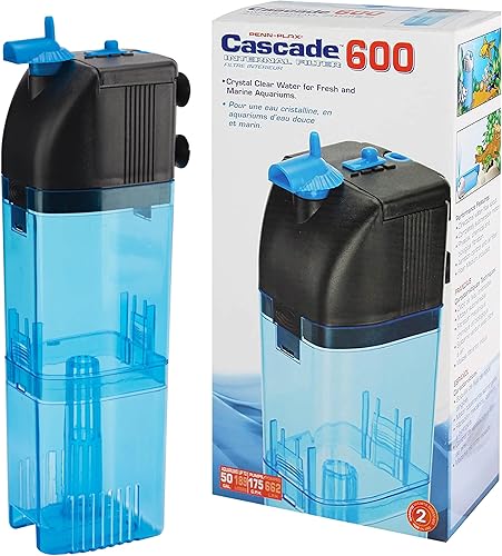 Miniatura 6 de PENN PLAX CIF4 Cascade 170 Filtro sumergible para acuario limpia hasta 10 galones de pecera o terrario con filtración física química y biológica