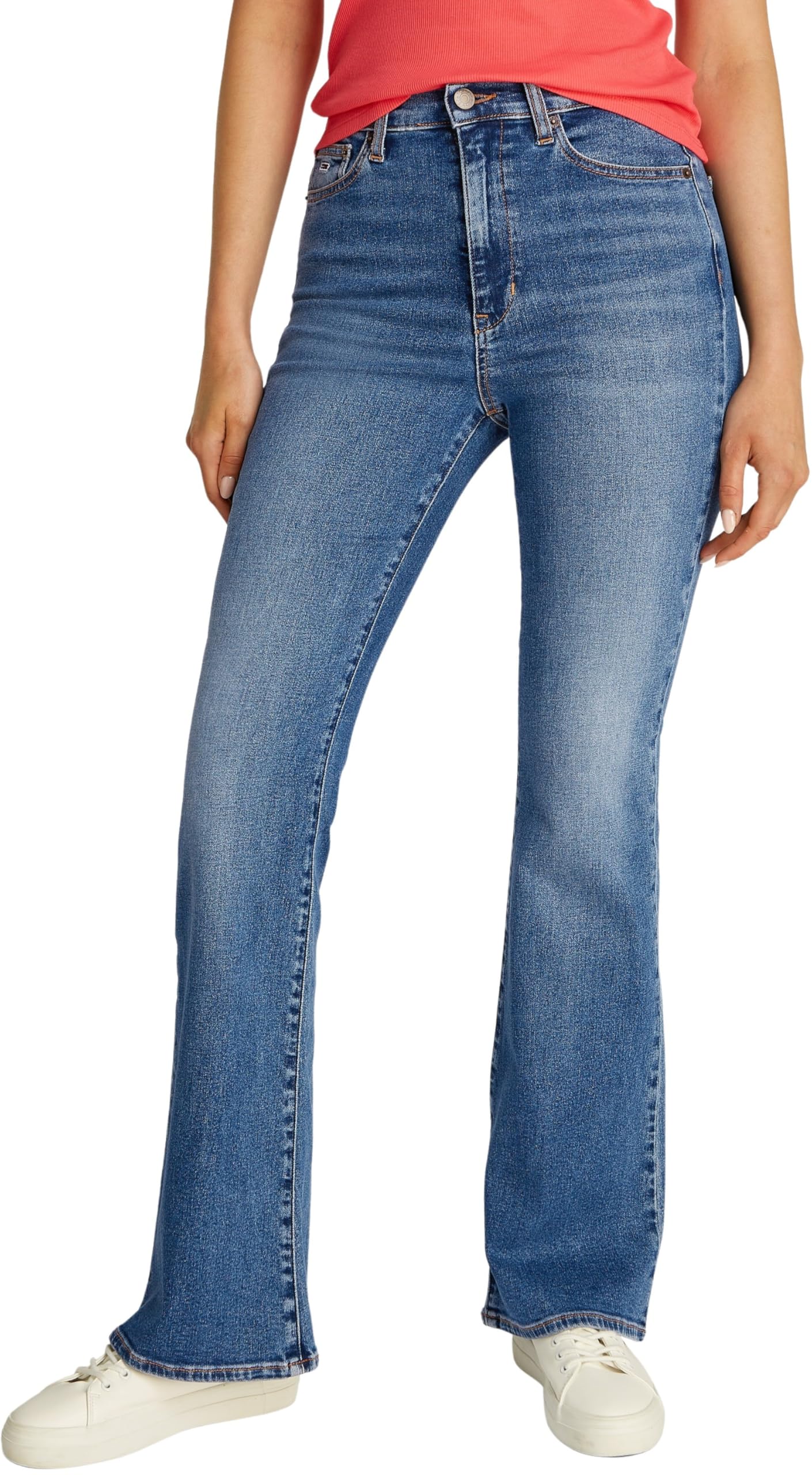 Tommy Jeans Damen Jeans Hose Sylvia Flared Bootcut High Waist