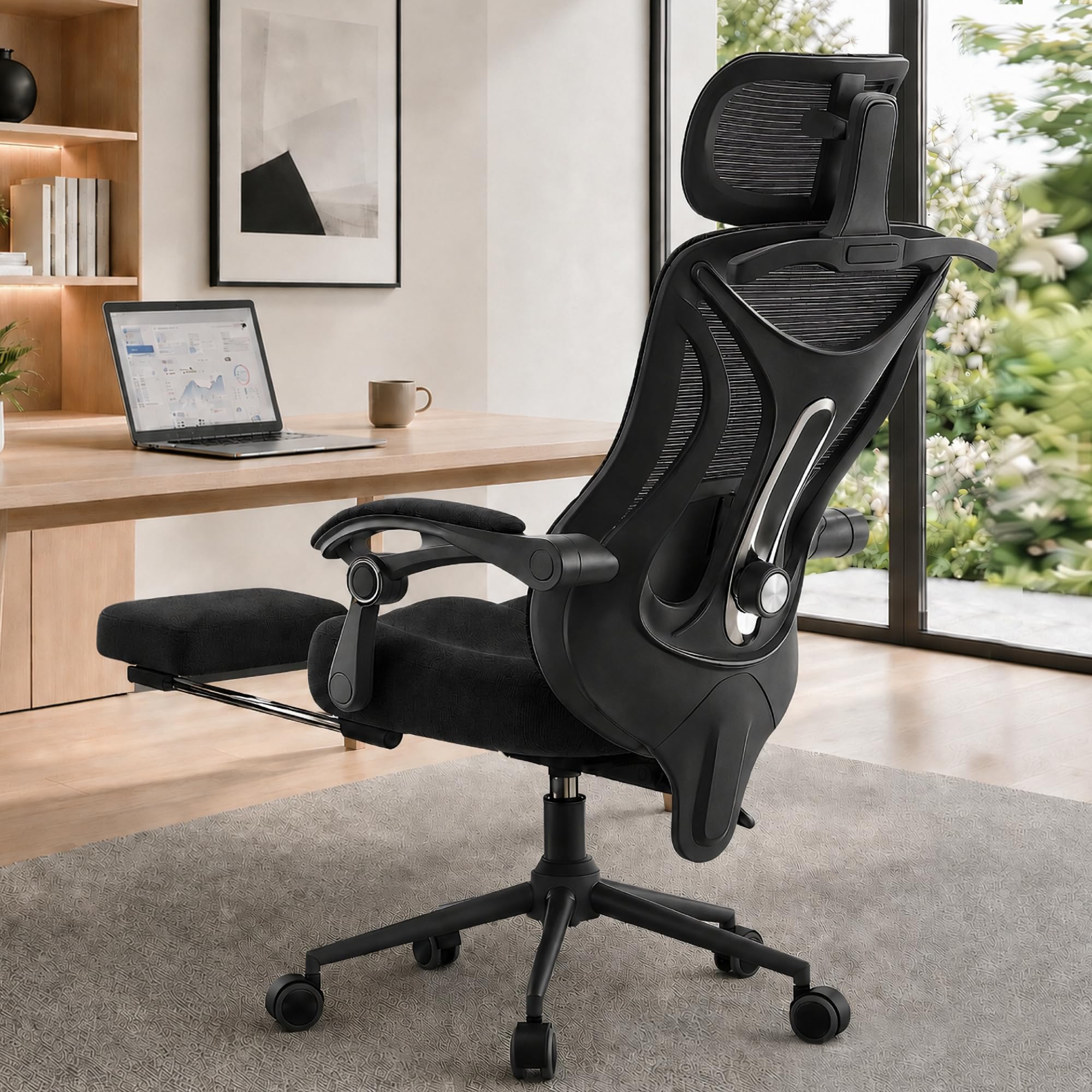 CYKOV Ergonomic Office Chair with Footrest
