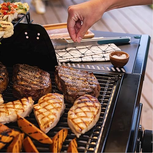 Miniatura 12 de Charbroil Pro Series con tecnología infrarroja Amplifire 463676724 - Parrilla de gas propano de 2 quemadores y gabinete, color negro