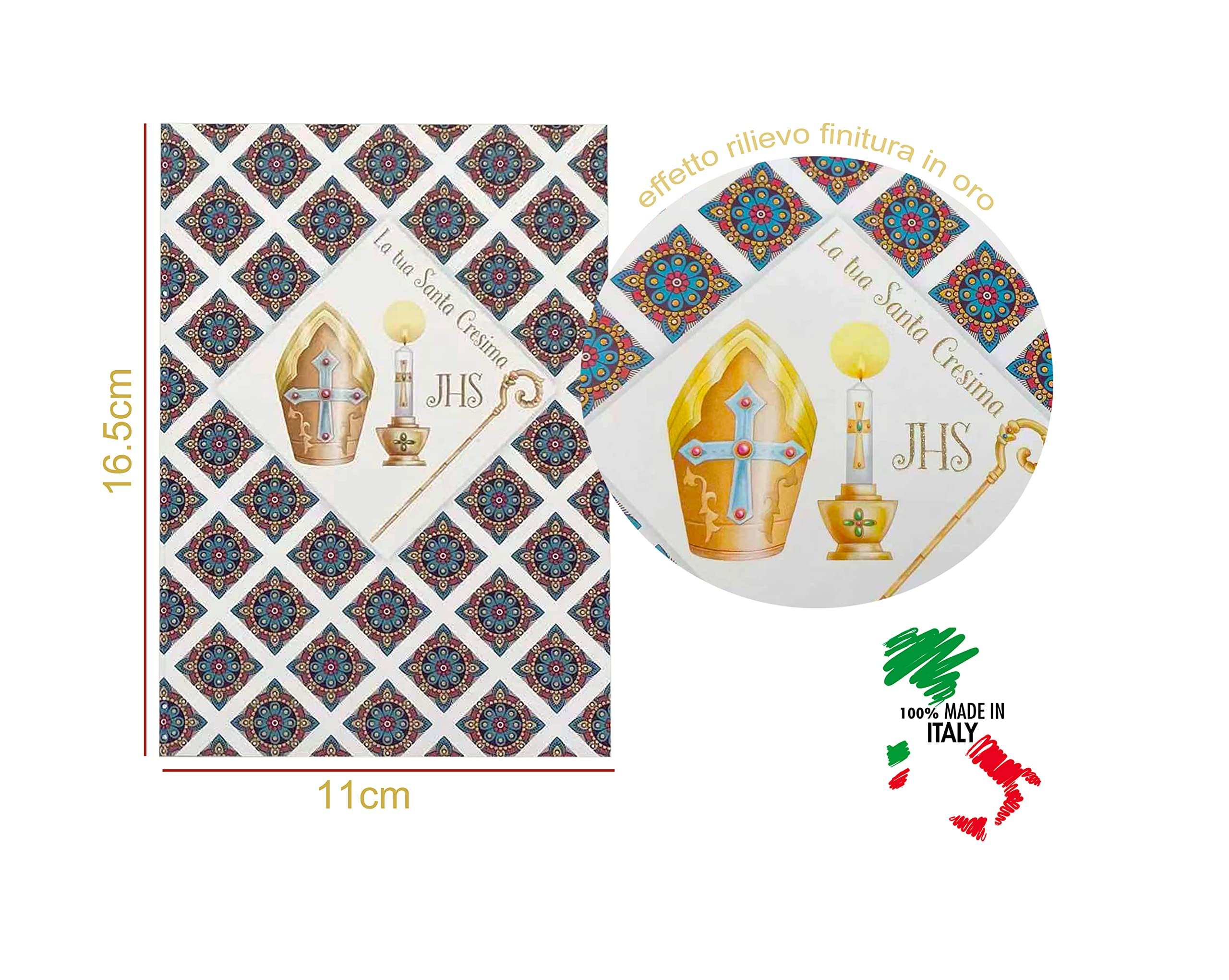 Biglietto Auguri Comunione Iceland - 16,5x12 Cm Con Finitura In Oro, Con Busta Inclusa - Foto 10