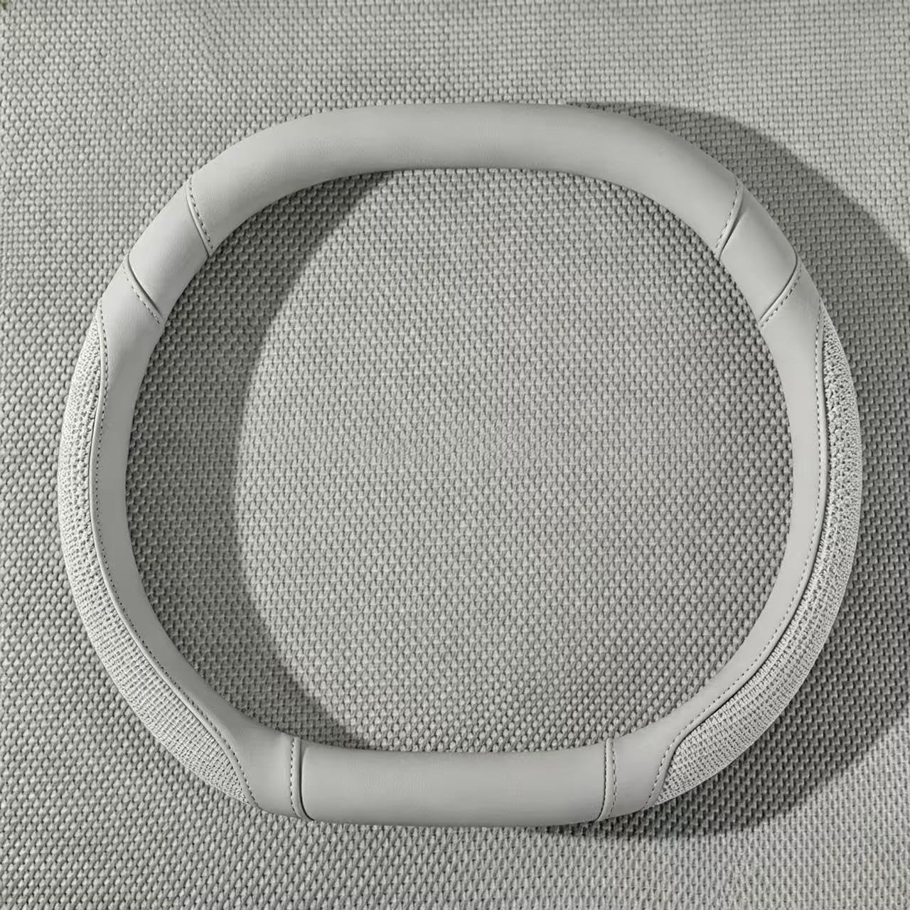 ONEMAJI Car Steering Wheel Cover for MG ZS EV Facelift (2022-2026), Soft Suede Touch Anti-Slip Auto Steering Wheel Cover Protector with anti-slip lining, B