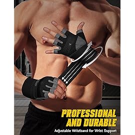 COFIT Breathable Workout Gloves, Antislip Weight Lifting Gym Gloves for Men Women with Wrist Wrap Support, Superior Grip & Palm Protection for Weightlifting, Fitness, Exercise, Training - Black XL