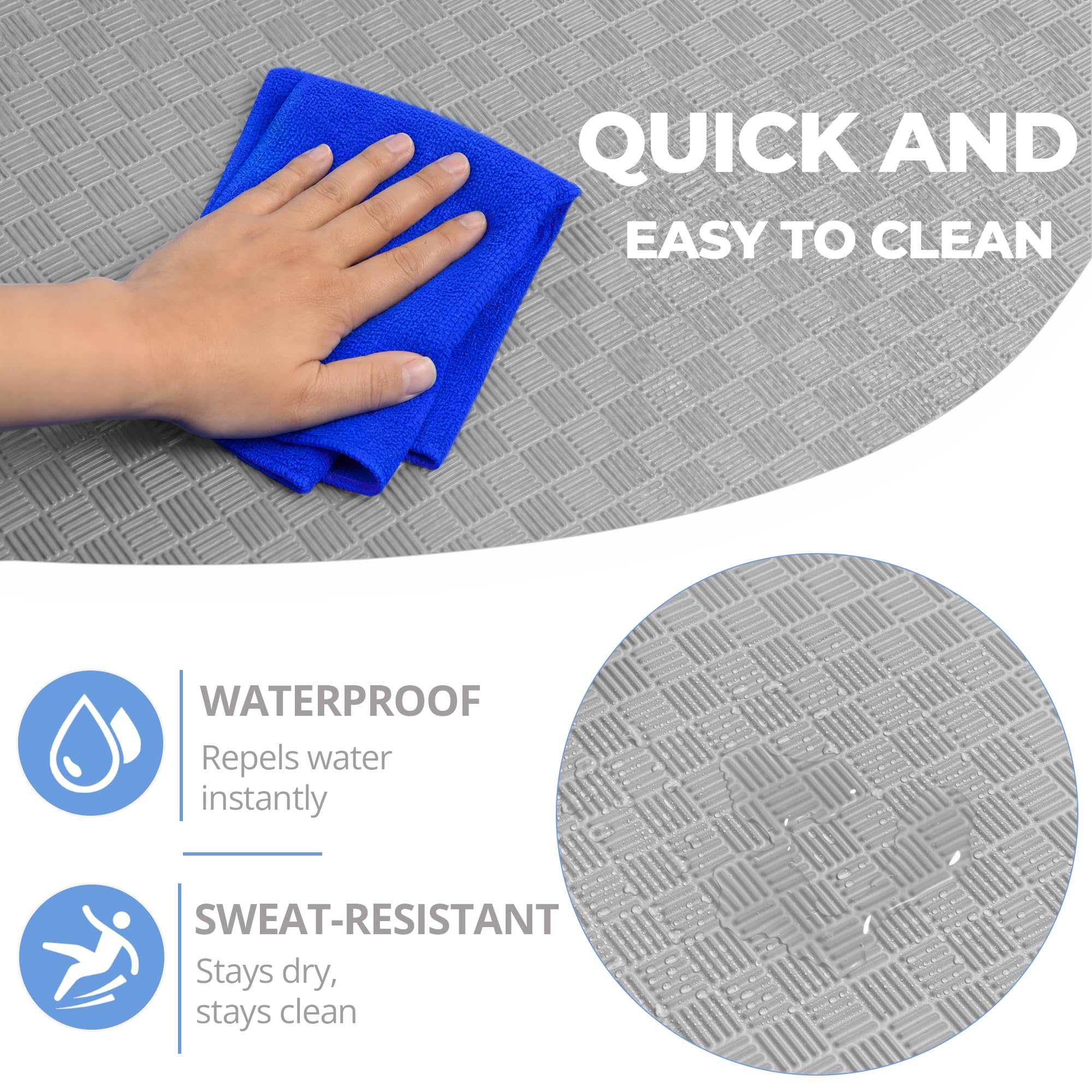 HulkFit Puzzle Gym Mat - Protect Your Floors! -5 HulkFit Puzzle Gym Mat - Protect Your Floors! -5