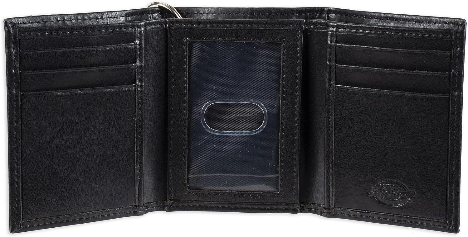 Dickies Men's Leather Trifold Wallet