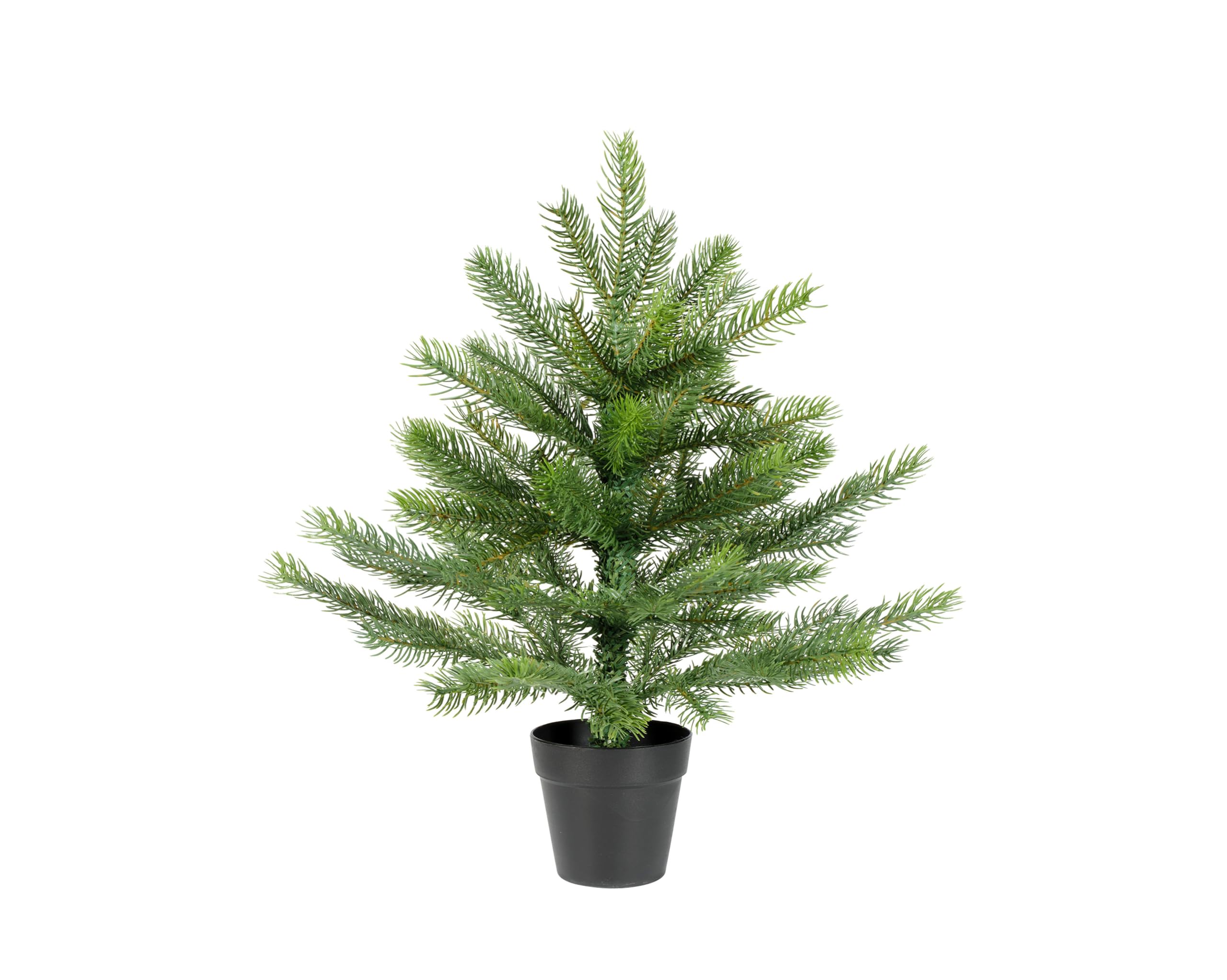 Kaemingk Tannenbaum künstlich im Topf 45cm hoch D.35cm - platzsparend & wiederverwendbar - Großer Mini-Weihnachtsbaum in Vase