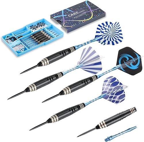 Miniatura 5 de CareGames Dardos de punta de acero 085oz-6 piezas