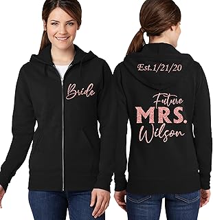 personalized bride sweatshirt
