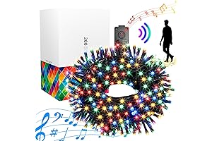 Vanthylit 82 FT 200 LED Christmas String Lights, Outdoor Christmas Music Light Waterproof