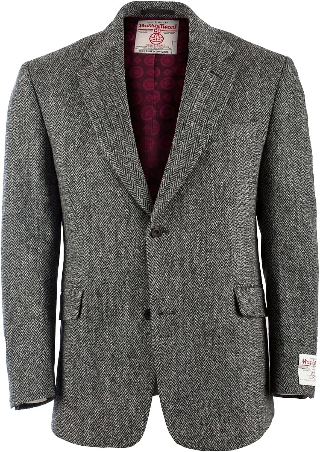 Harris Tweed Men's Barra Two Button Classic Jacket C001l (38 / Regular