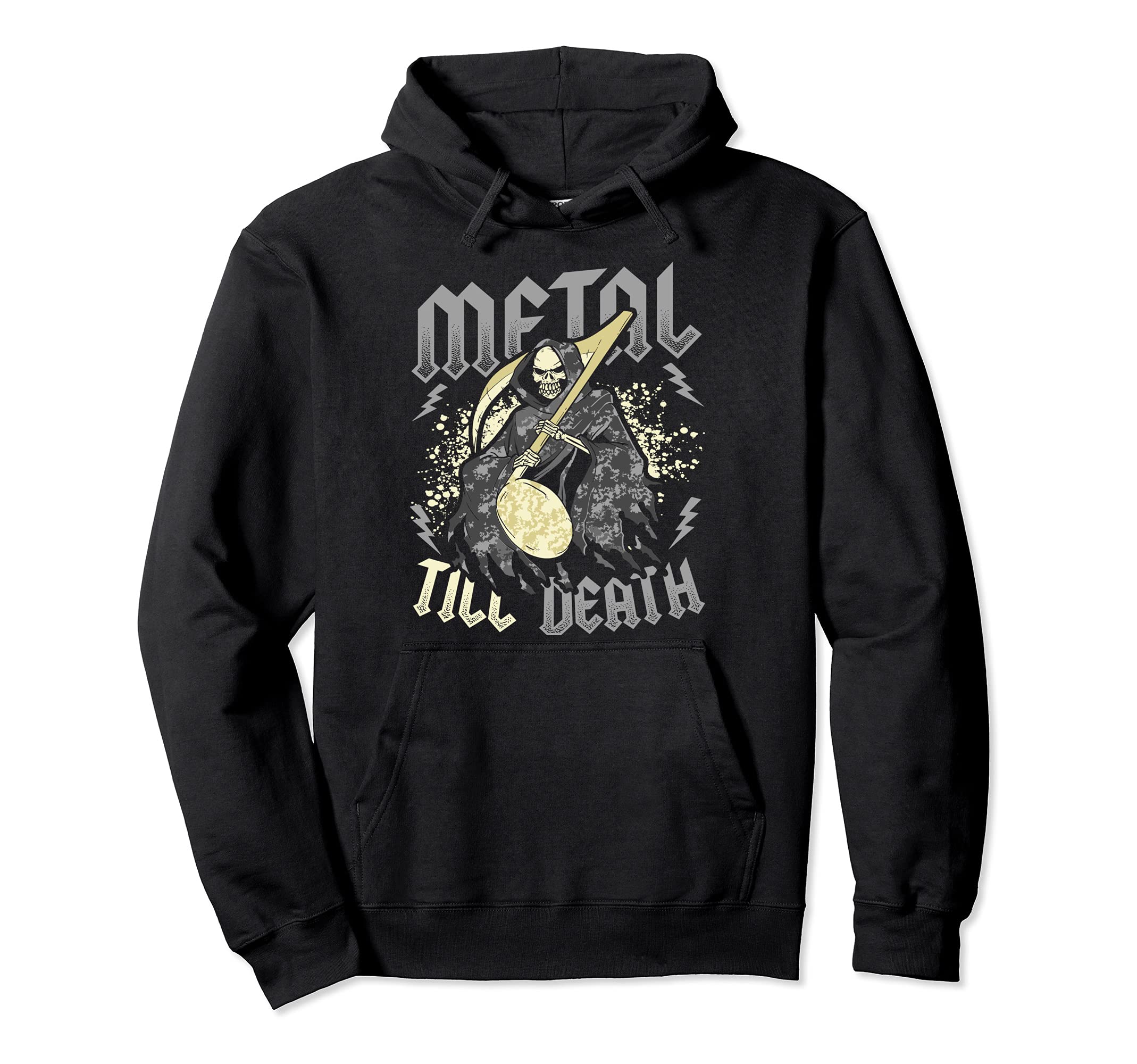 Heavy Metal Sudadera Con Capucha Heartbeat Metalhead Estilo Con