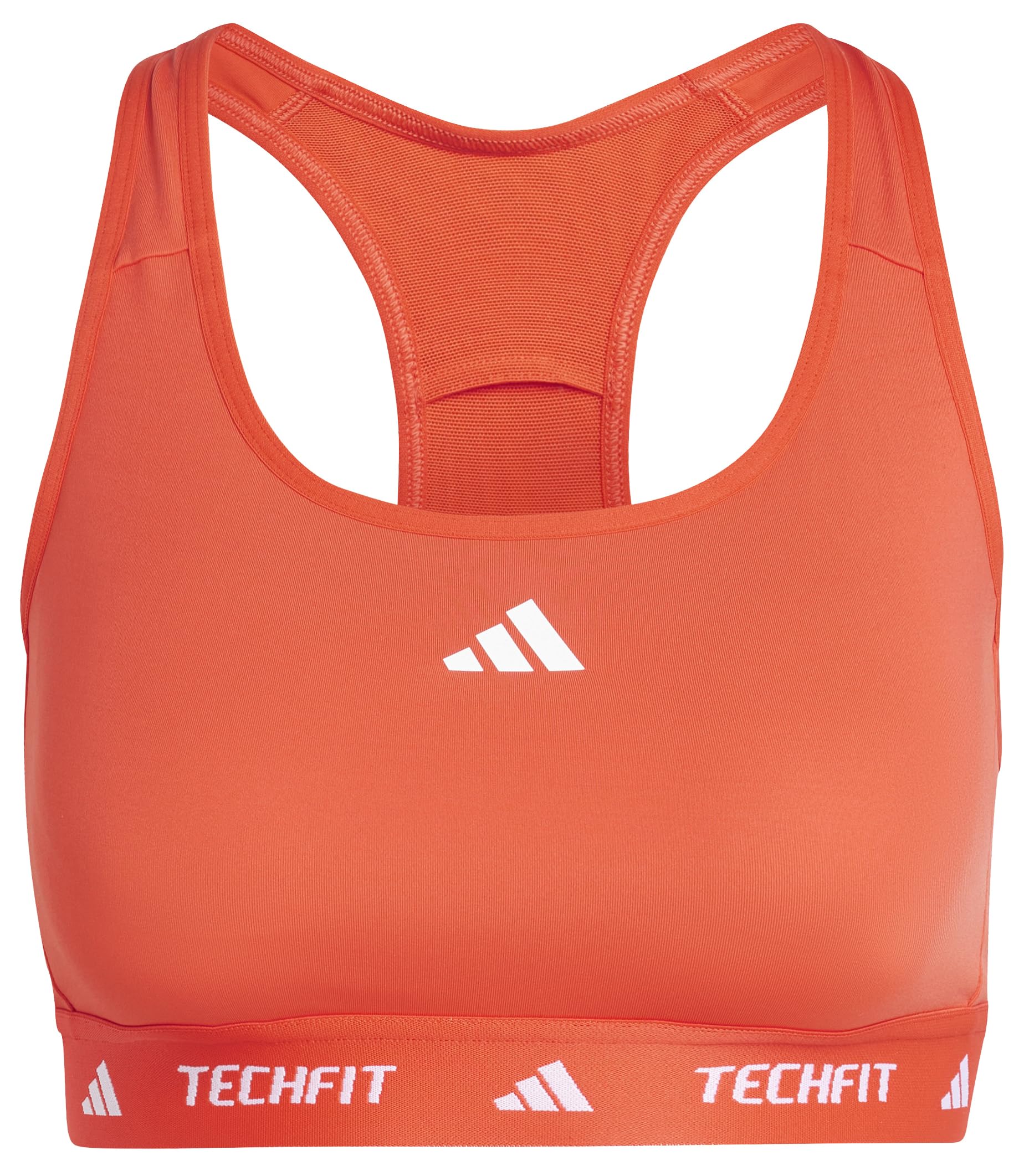 adidas Women's Powerreact Training Medum Support Techfit Bra, XXS B Bright Red