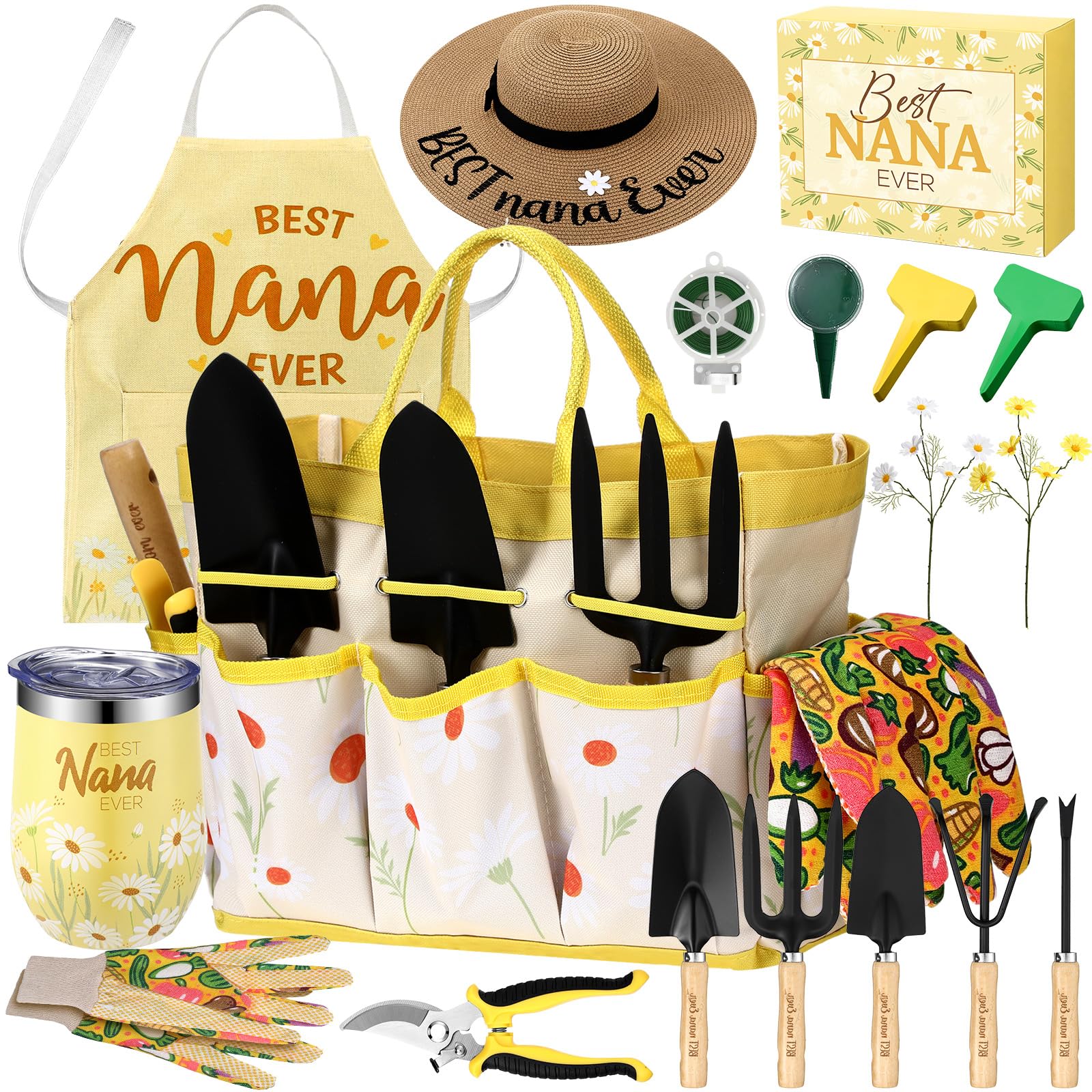 16Piece Gardening Tools Set for Mother's Day Gifts for Nana