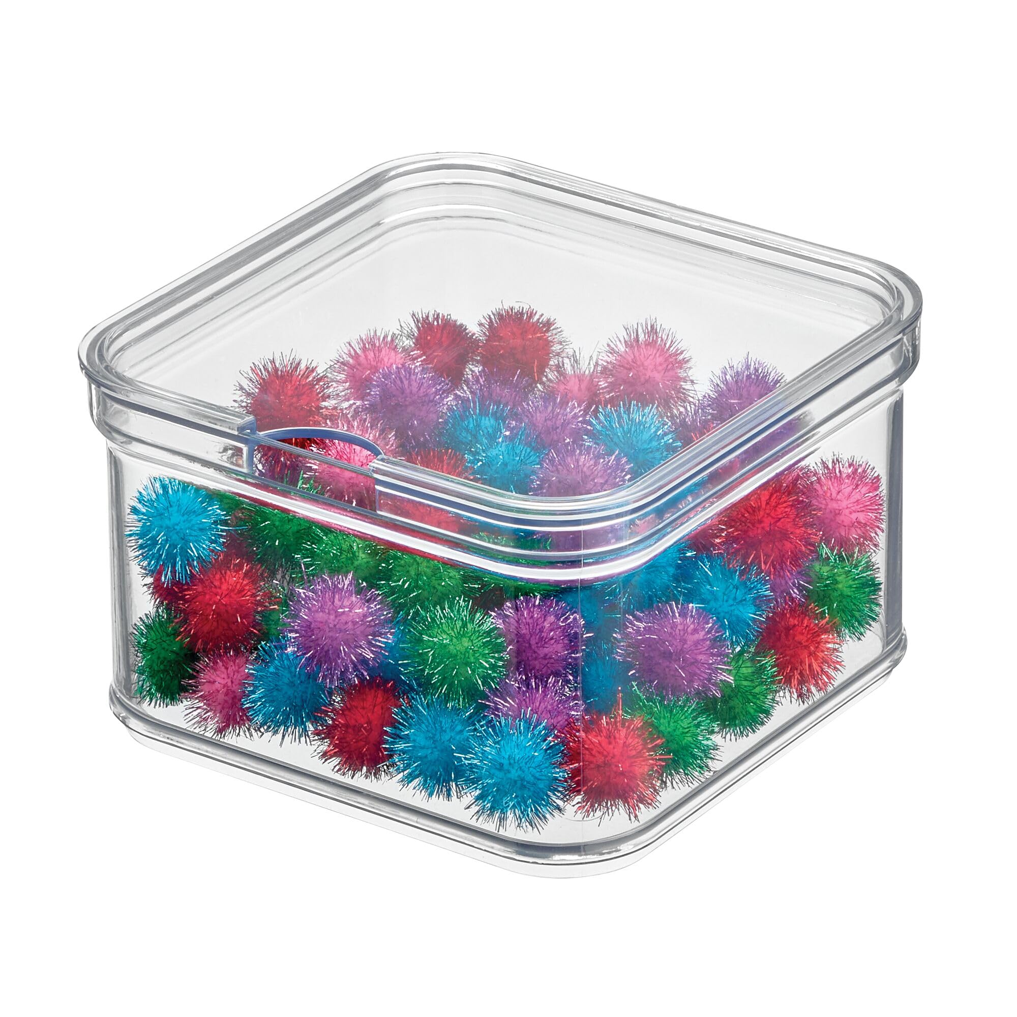 iDesign Crisp Stackable Refrigerator and Pantry Bin, Clear, ID71450ES