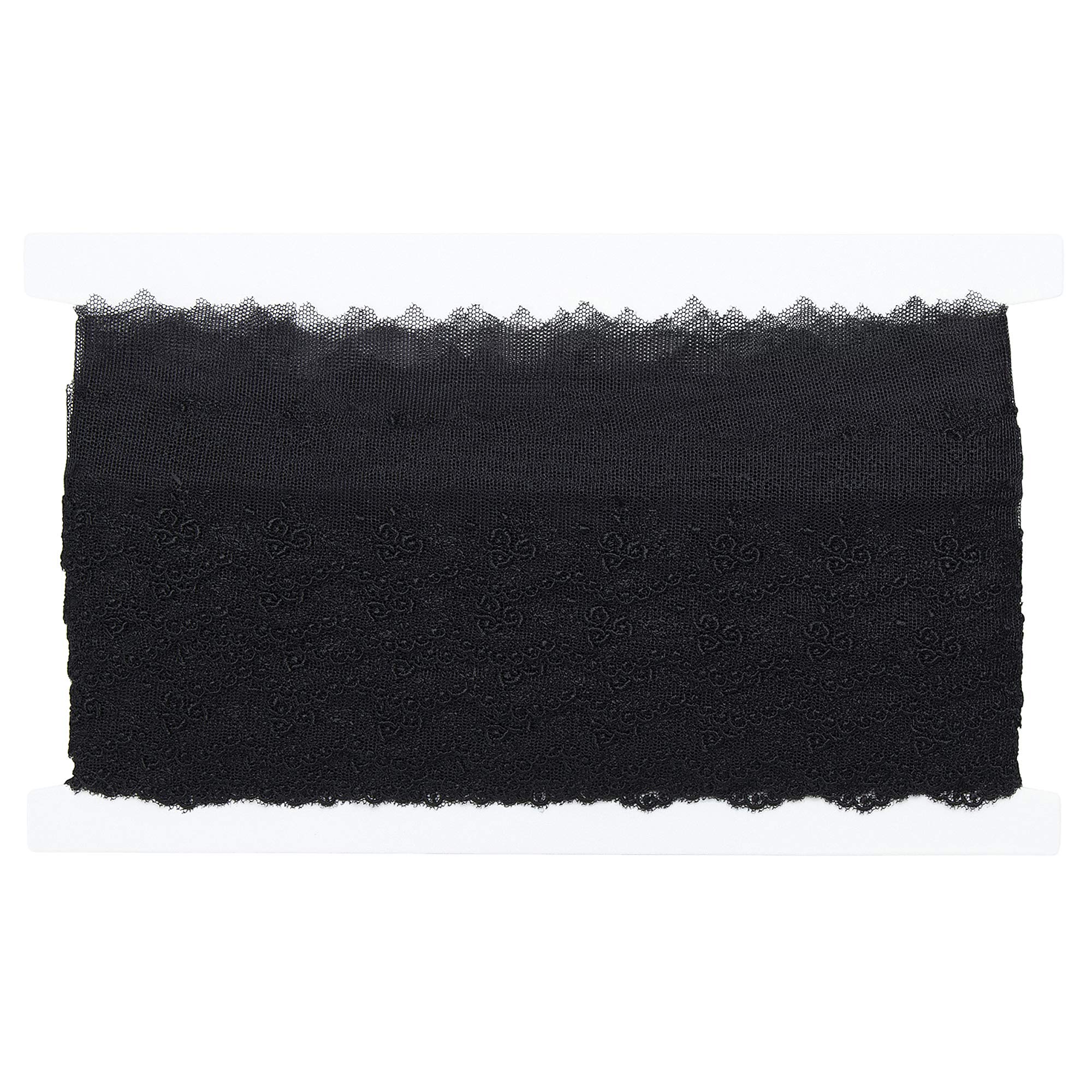 Amazon | 協和レース チュールレース 50mm幅×13m巻 黒 24391-19