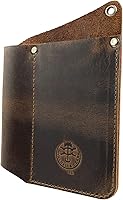 Vista 4 de Funda para herramientas hecha a mano de cuero de grano completo, soporte multiherramienta, funda para cuchillos, accesorios de camping y exteriores