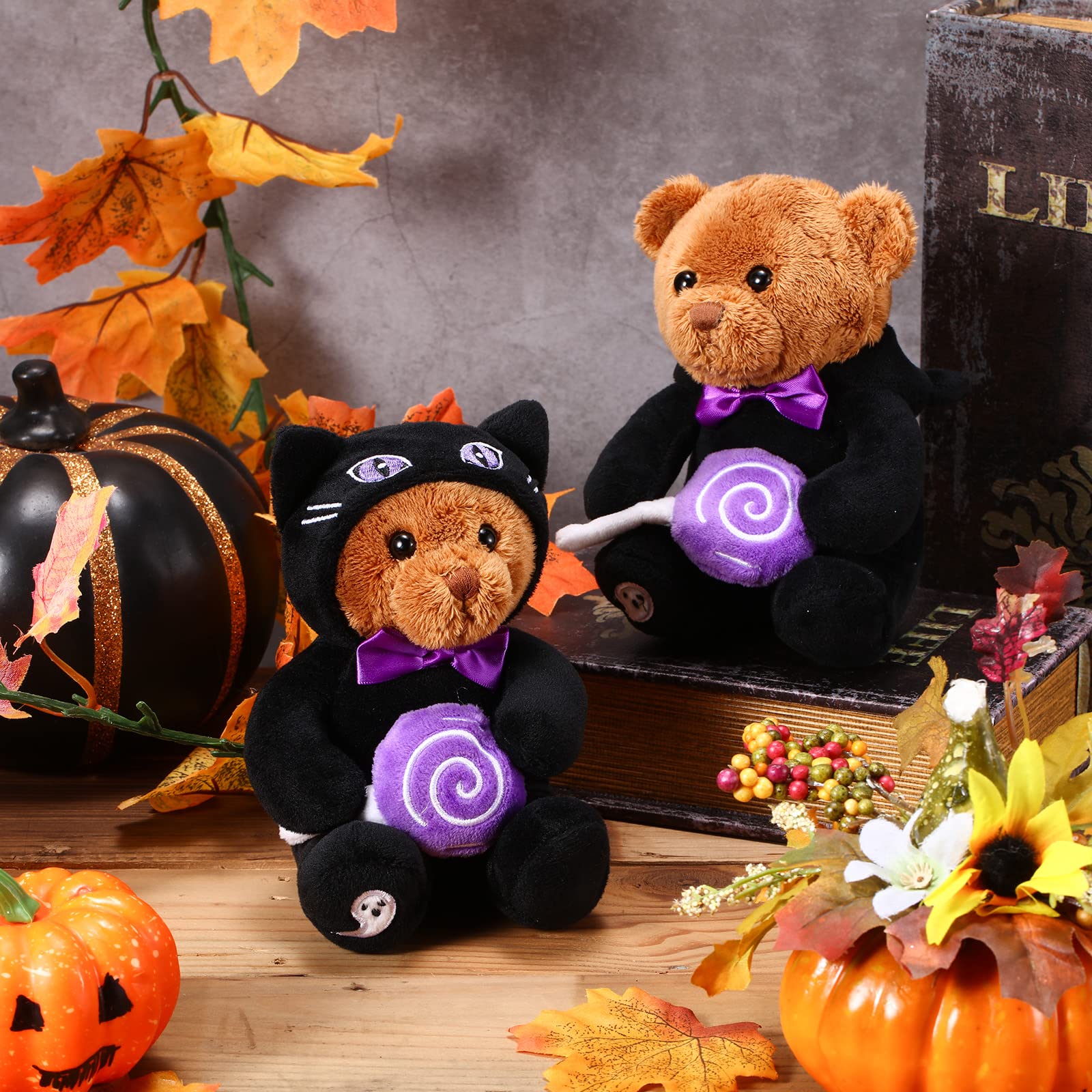 Amazon.co.jp: HyDren 2ピース ハロウィンクマぬいぐるみ ソフト