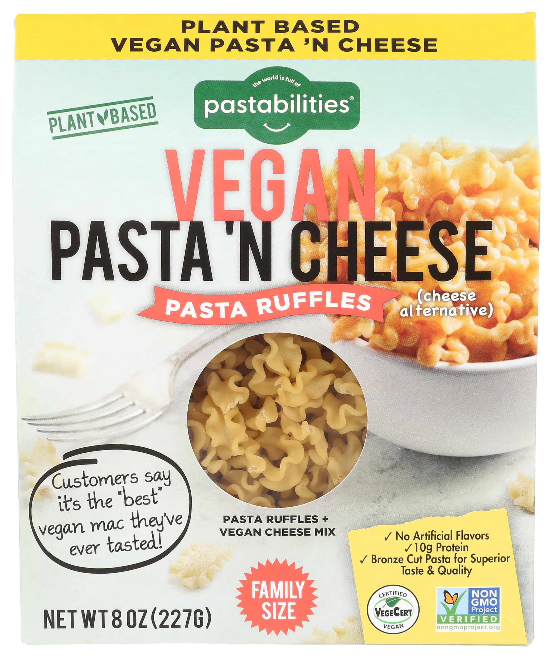 pastabilitiesVegan Ruffles Pasta ‘N Cheese, 8 OZ