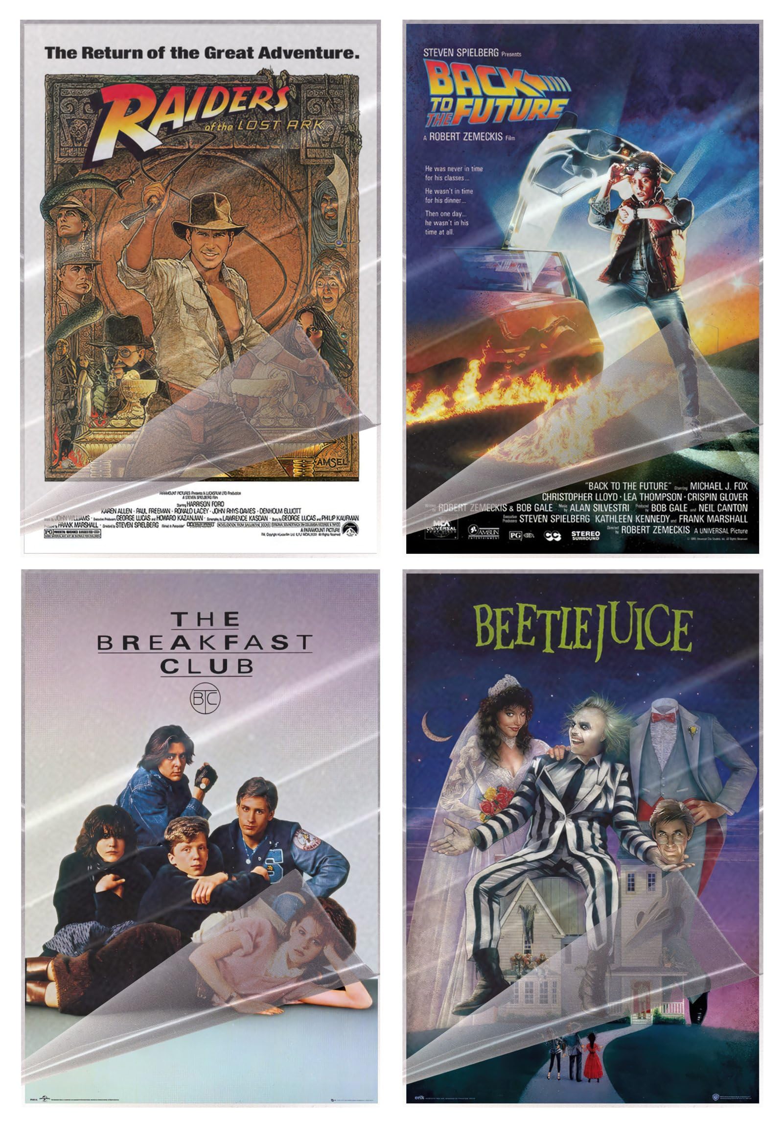 Amazon.com: Classic 80's Movie Posters Set (Raiders Of The Lost