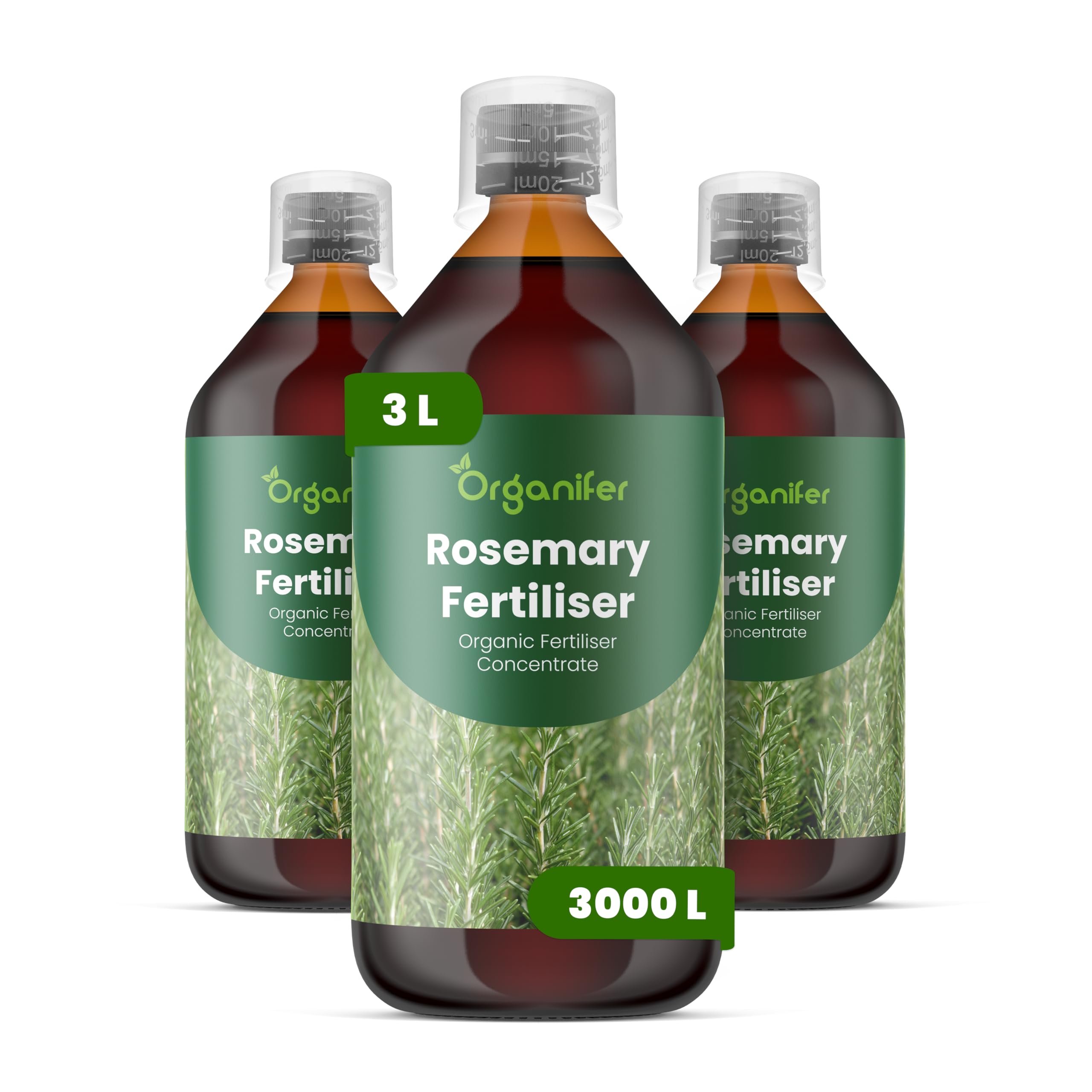 Flüssigdünger Für Rosmarin 3L – Organischer Dünger Für Kräftiges Wachstum Und Aromatische Blätter – Fördert Wurzeln Und Widerstandskraft – Organifer
