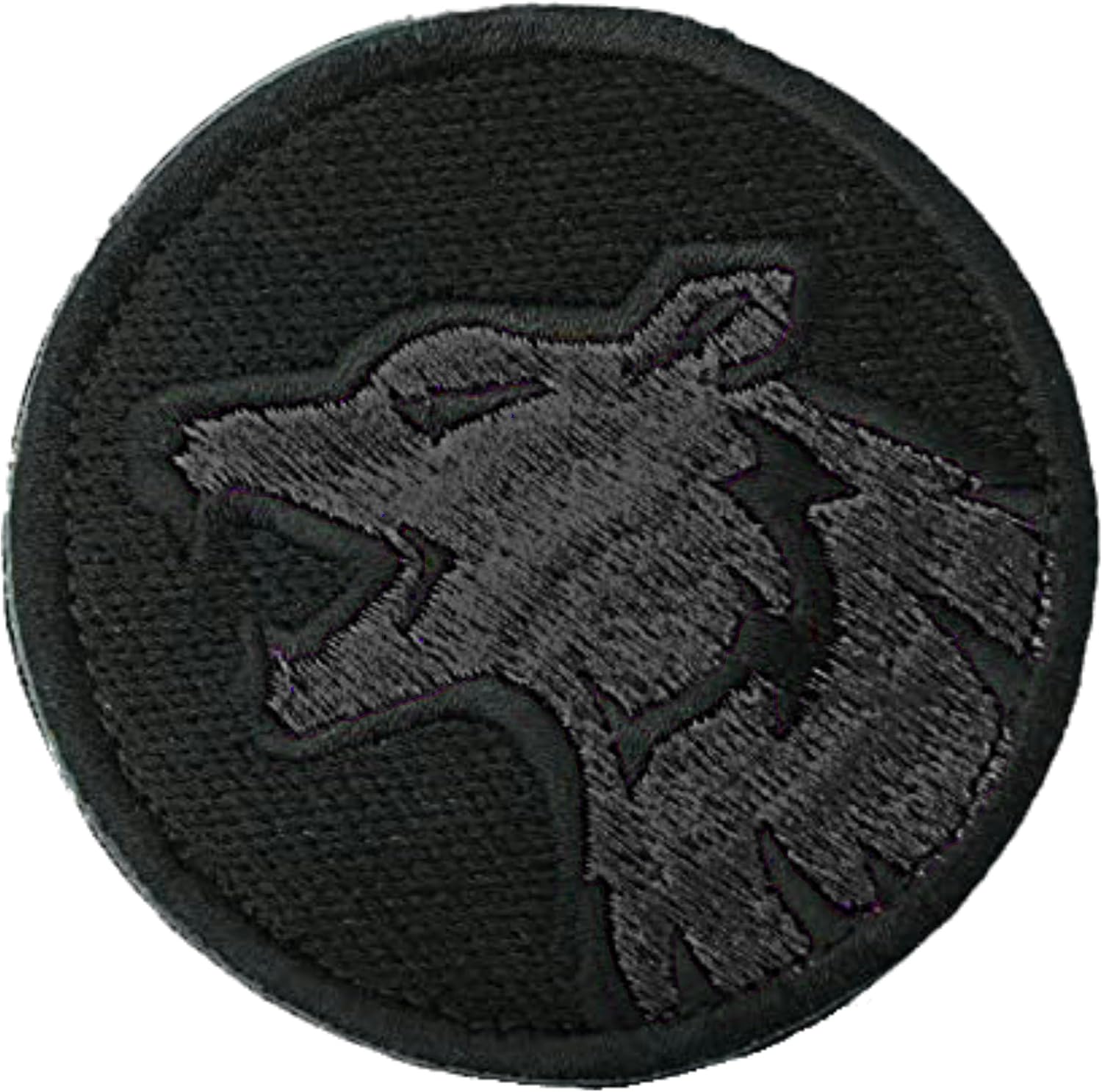 Patch Hat Wolf Head Embroidered Hook and Loop Badge for Clothes Jacket Backpack Hat Biker Team