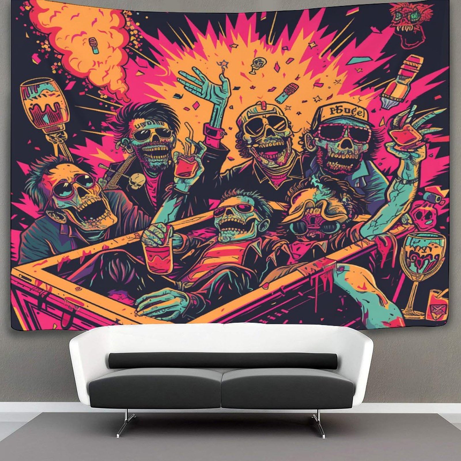 kaiyun Hippie Tapestry,Abstract Figures Wall Art Aesthetic Home Decoration for Living Room Dorm 180cmx230cm