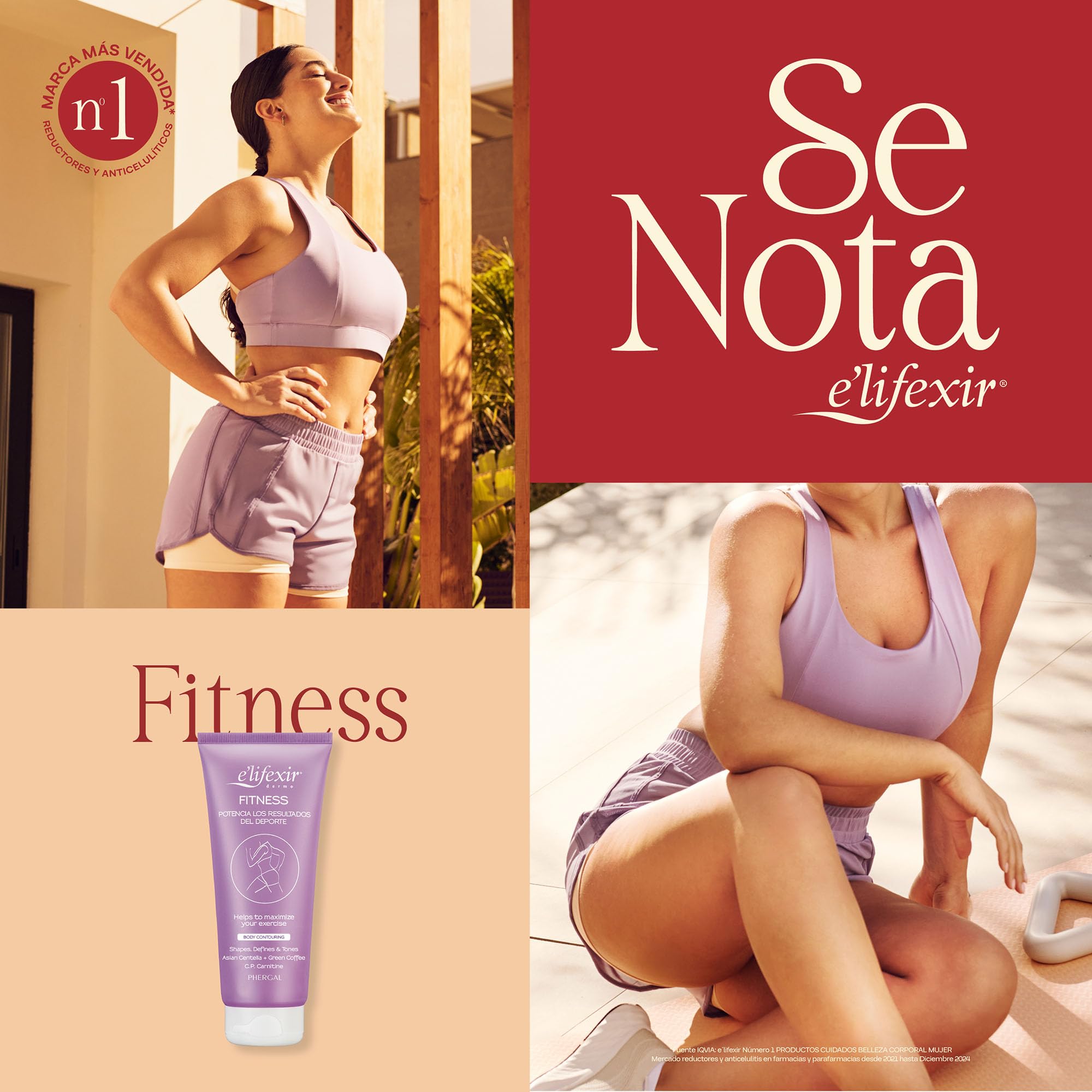 Elifexir Fitness Gel Remoldeador y Reafirmante Corporal, Café Verde, 200 ml